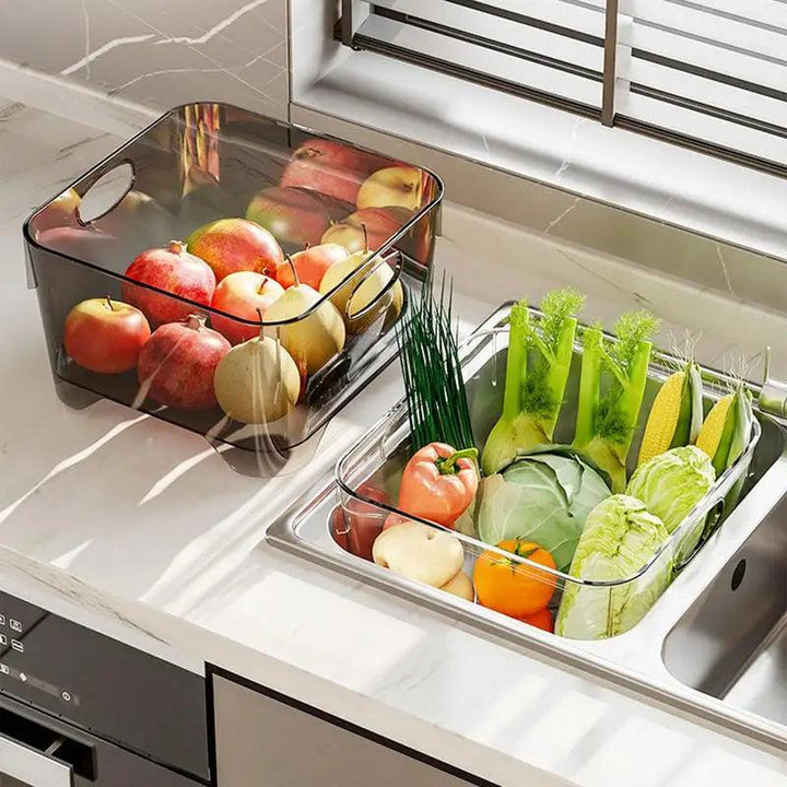 Lisslune | Multi-functional draining basket for effortless washing of fruit, vegetables, and noodles - Essential kitchen utensil