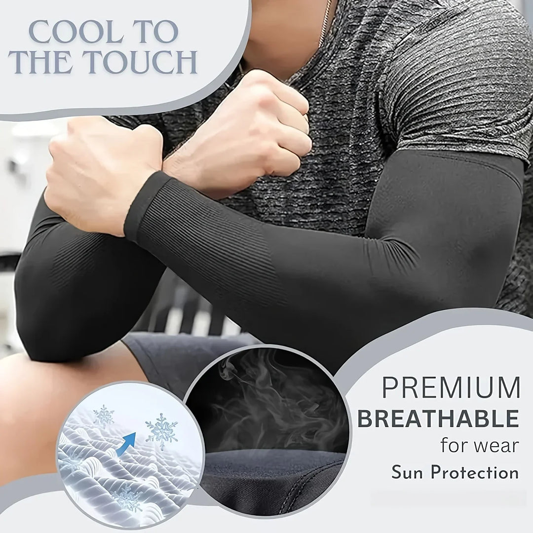 Rynx | 3 Pair Unisex Sun Protection Arm Sleeves Breathable Cooling Arm Guards for Outdoor Activities Cycling Running Mountaineering