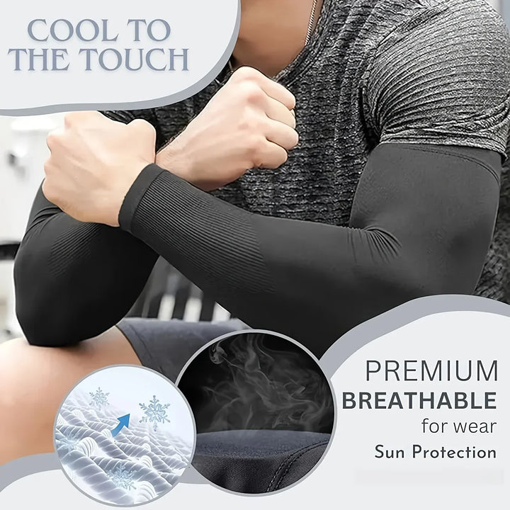 Rynx | 3 Pair Unisex Sun Protection Arm Sleeves Breathable Cooling Arm Guards for Outdoor Activities Cycling Running Mountaineering
