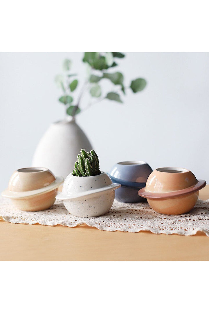 Lisslune | Motif ceramic pot for succulents