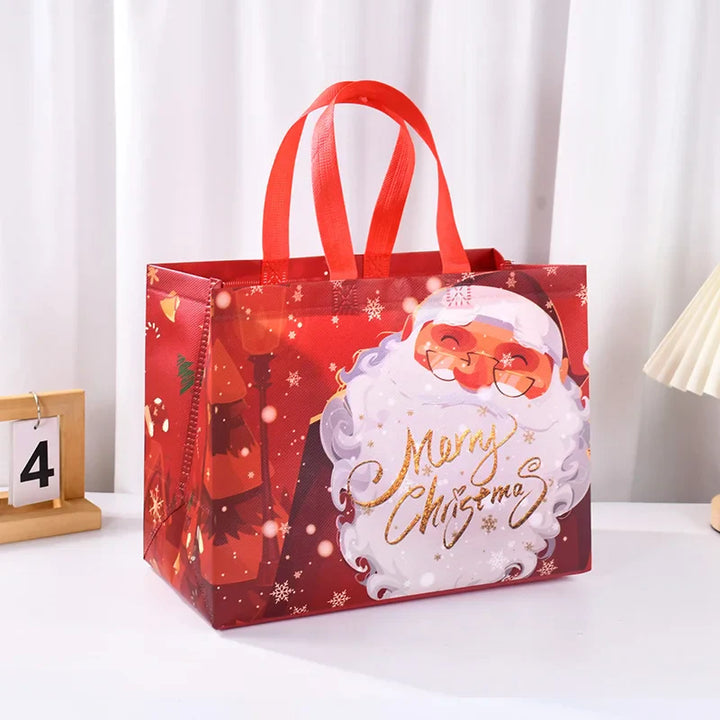 Rynx Christmas gift bag Santa Claus snowman candy gift wrapping bag 2024 Merry Christmas party home decoration Navidad Noel 2025 New Year