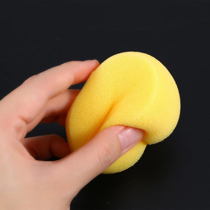 Lisslune | Golden Sunshine Creative Sponge Set - 12 Round Watercolor Tools for Artistic Expression