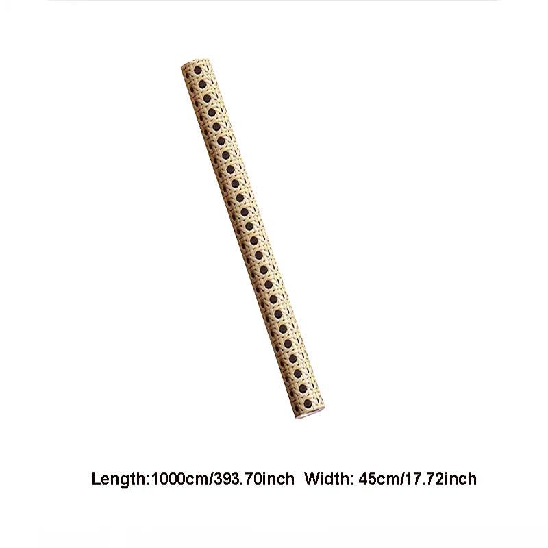 Lisslune | Bamboo pattern waterproof rattan contact paper for DIY furniture renovation and cabinet decoration