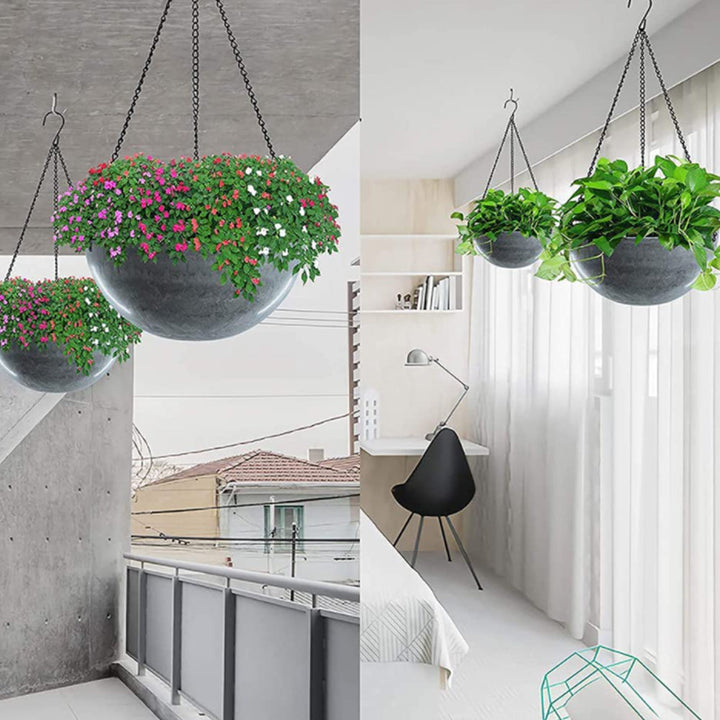 Lisslune | Stable Plant Hangers with Chains – Robust Suspension for Flower Pots and Garden Plants