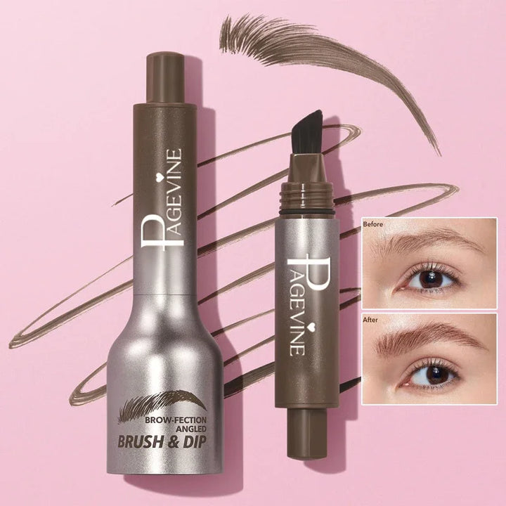Rynx | 3D Color Pencil Eyebrow Microblading Anti-Smudge Waterproof Long-Lasting Black Brown Brush Natural Wild Eyebrow Enhancer Cream