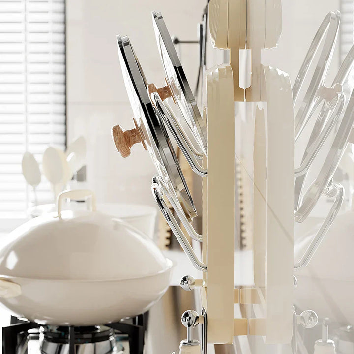 Lisslune | Suction Wall-Mounted Pot Lid Organizer Storage Rack