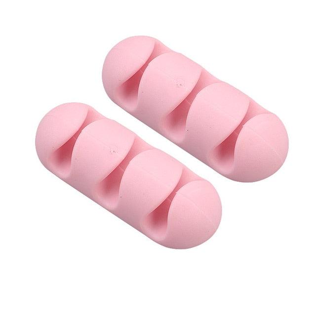 Lisslune | Silicone Cable Organizer Set: 5-Pack for tangle-free management