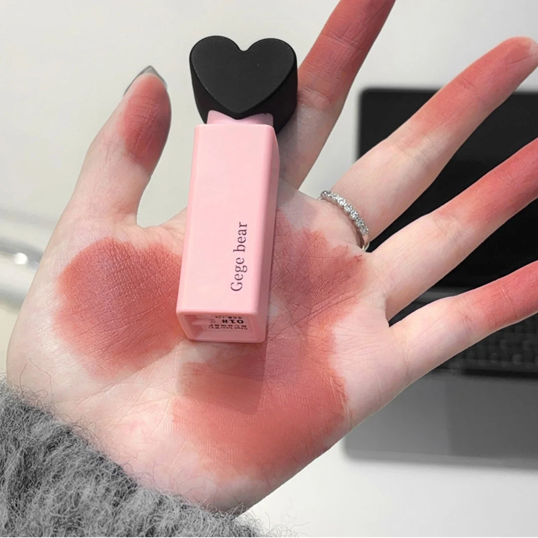 Rynx | Sweet Heart Velvet Lip Gloss Face Mouth Matte Mist Pink Tint Party Lipstick Powder Rouge Eyeshadow Fair Price Makeup Wholesale