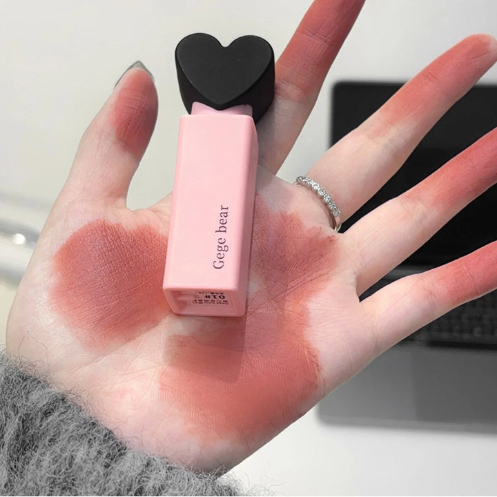 Rynx | Sweet Heart Velvet Lip Gloss Face Mouth Matte Mist Pink Tint Party Lipstick Powder Rouge Eyeshadow Fair Price Makeup Wholesale