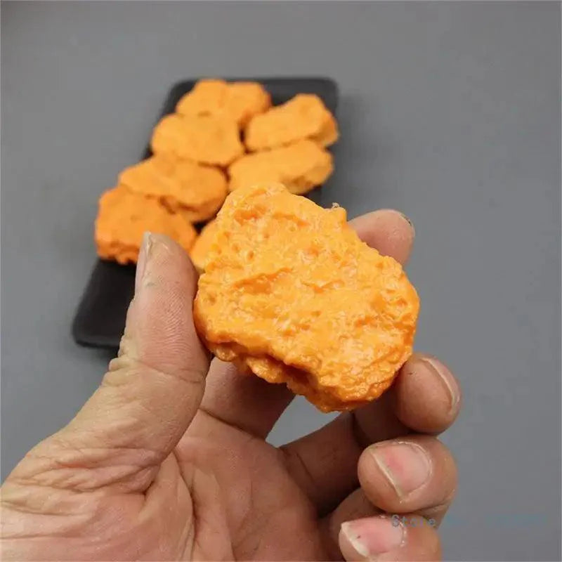 Lisslune | Set of 6 Realistic Artificial Fried Chicken Nuggets for Food Styling and Photography