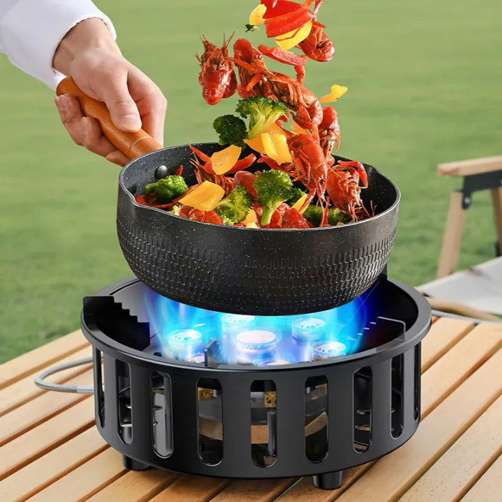 Lisslune | 7-Core Portable Camping Gas Stove with Electronic Ignition – Kael