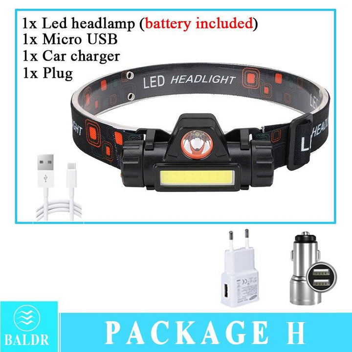 Lisslune | Compact Adventure COB Headlamp with Adjustable Lighting and Comfortable Fit