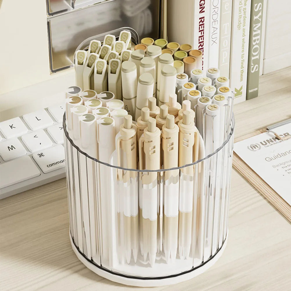 Rynx | Rotatable Organizer Boxes Removable Storage Organizer Makeup Brushes Lipstick Drawer Style Desk Makeup Storage Organizer