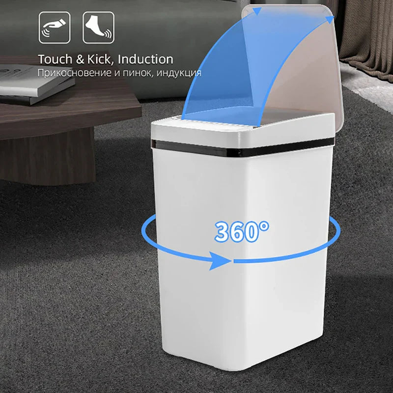 Lisslune | Waterproof Smart Wave Sensor Automatic Trash Can