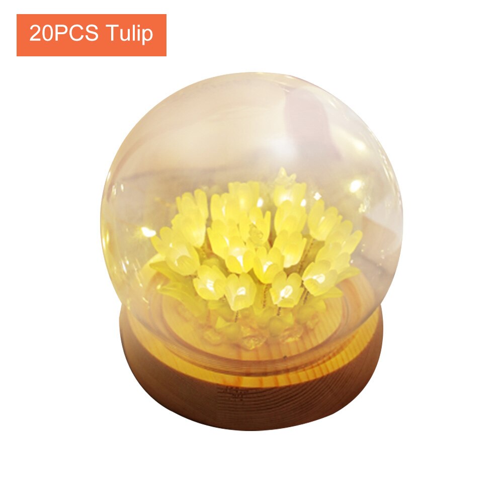 Lisslune | Shiny Tulip Handmade Night Lamp