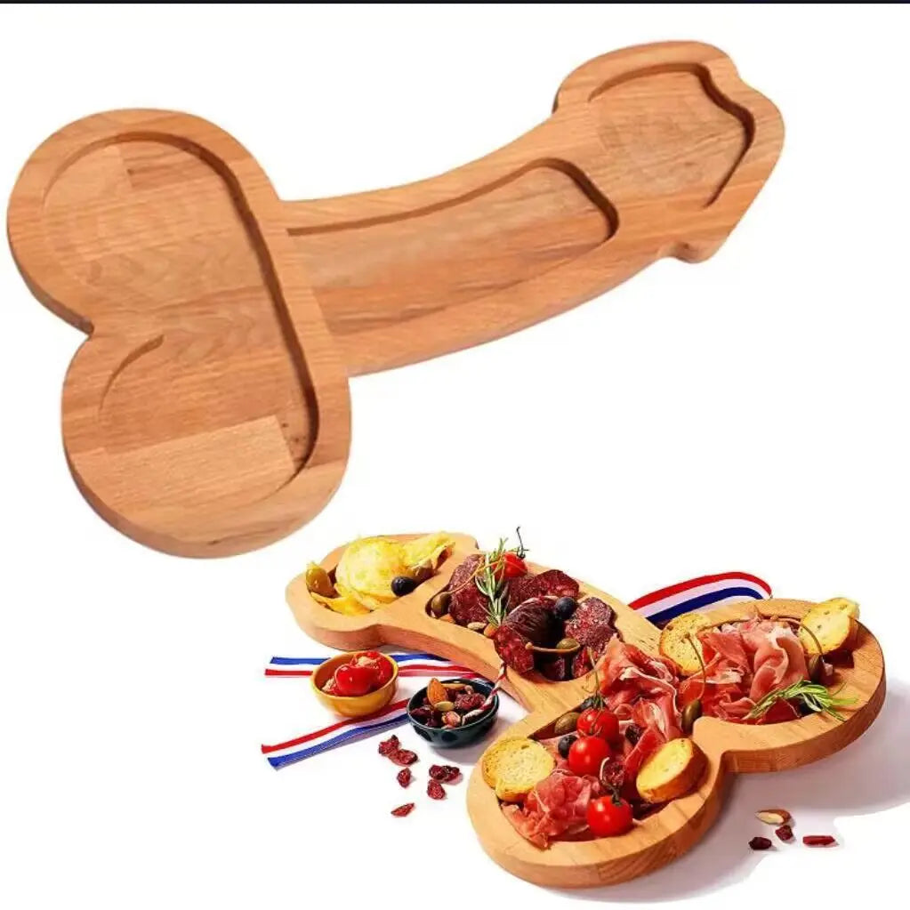 Lisslune | Funny Adult-Themed Multi-Compartment Serving Board
