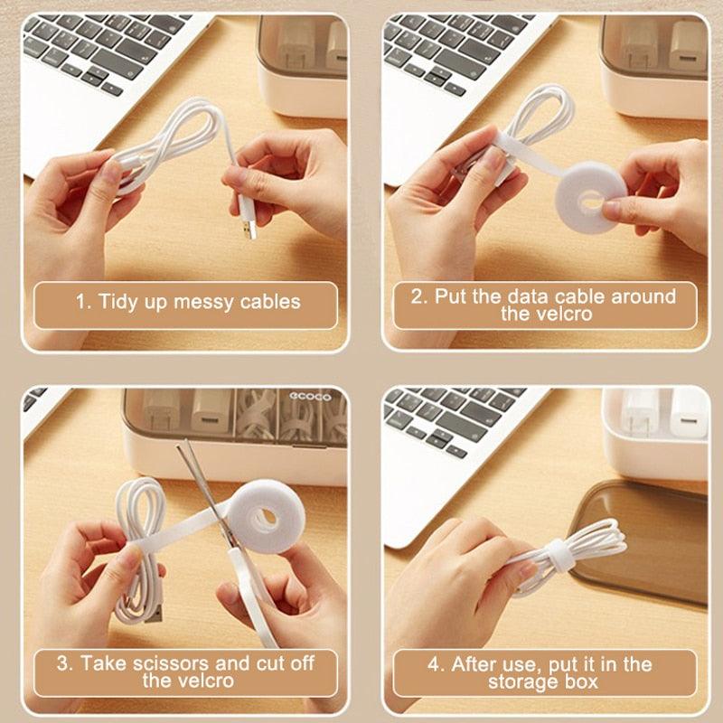 Lisslune | Retro Chic Cable Management Solution for an Organized Workspace