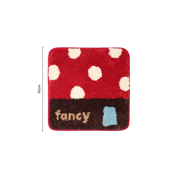 Rynx | Lovely Tufting Seat Cushion Mat Soft Round Square Mushroom Dots Chair Sofa Pad Home Office Warm Room Decor for Autumn Winter