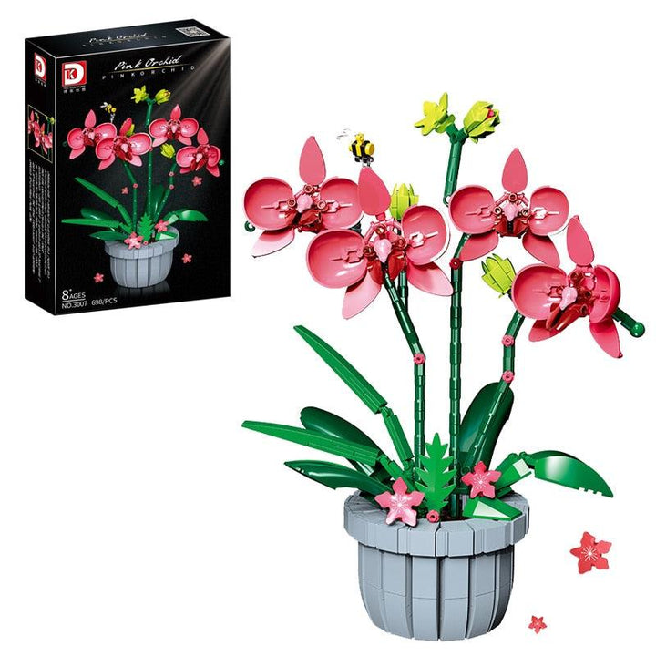 Lisslune | DIY Elegant Blue Phalaenopsis Flower Craft Kit: Create your own impressive home accessory