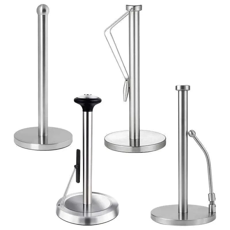 Lisslune | Elegant kitchen roll holder made of stainless steel with dual mounting options