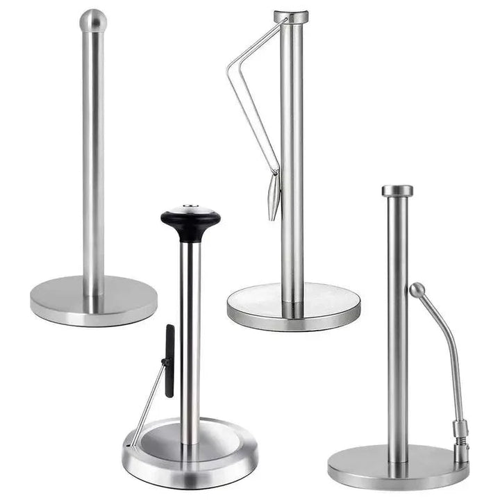 Lisslune | Elegant kitchen roll holder made of stainless steel with dual mounting options