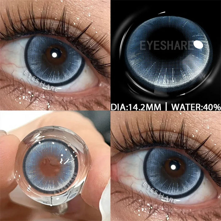 Rynx | Color contact lenses for the eyes 1 pair Korean fashion lenses Y2k Colorcon cosmetic brown lenses gray lenses green contact lenses