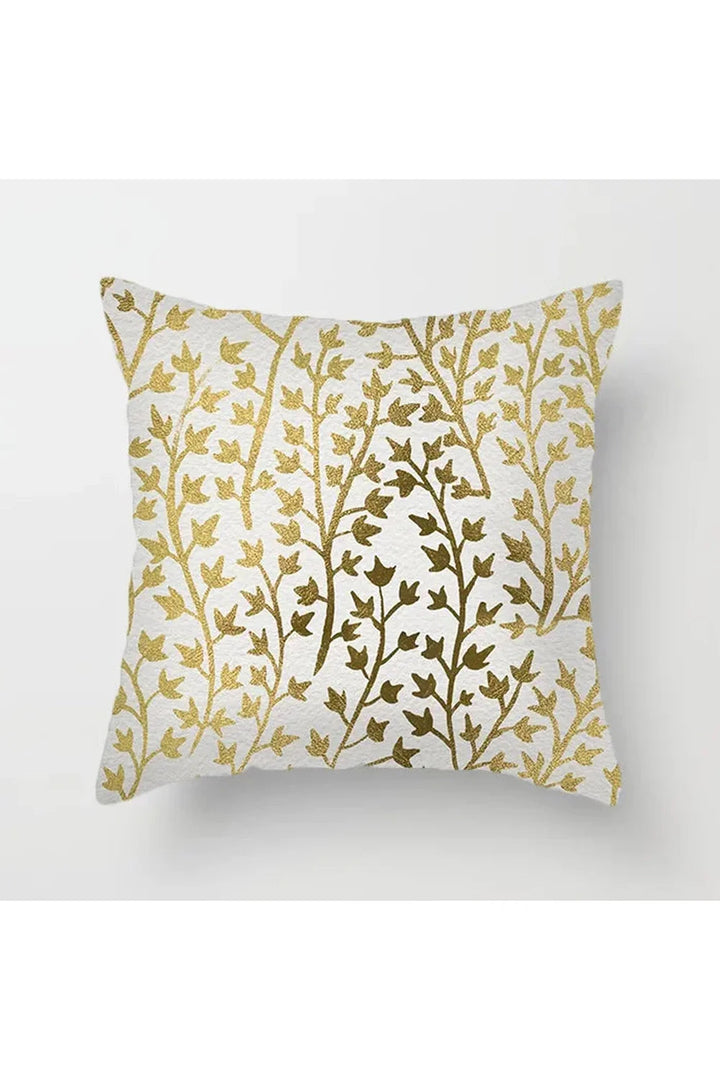 Lisslune | Yellow leaf polyester pillowcase