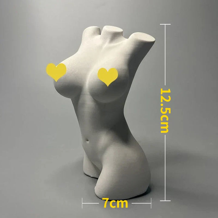 Lisslune | Nordic INS Style Character Plaster Statue DIY Painted Sketch Photography Props Table Decorations Home Art Plaster Decoration