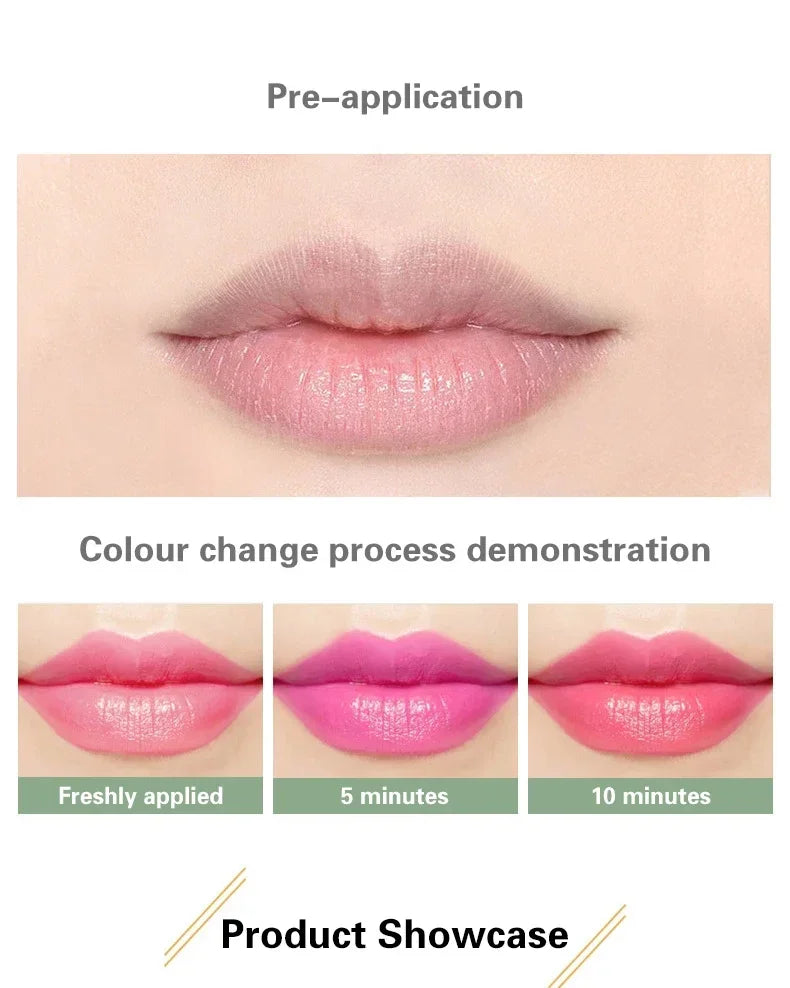 Rynx | 1PCS Aloe Vera Moisturizing Lip Color Color Changing Lipstick Long Lasting Not Easy to Fade Moisturizing Color Nourishing Lip Balm