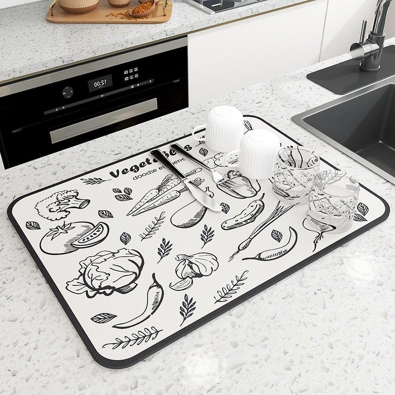 Lisslune | Absorbent absorbent drip mat for the kitchen