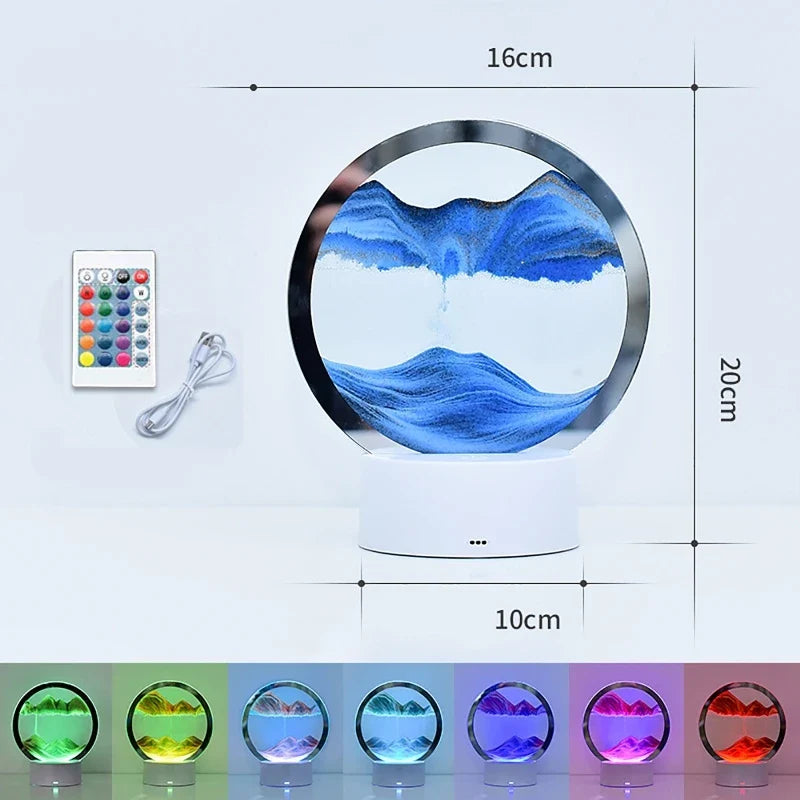 Lisslune | Sandscape Lamp 3D Moving Sand Art