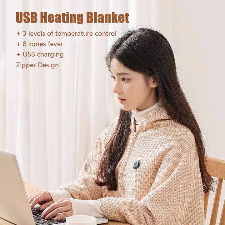 Lisslune | Rechargeable USB Winter Travel Heating Blanket