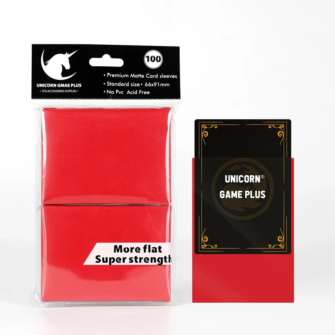 Rynx | 100 Pieces/Set Matte Standard Size Card Sleeves TCG Trading Cards Protection for Tarot Shield Board Games Magic Sleeves 66x91mm