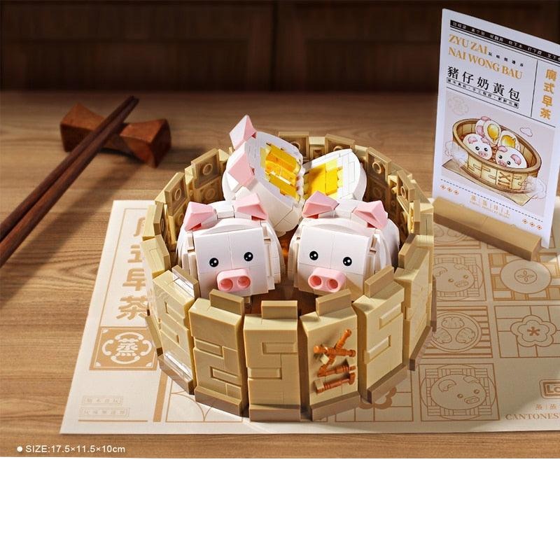 Lisslune | Cantonese Dim Sum Delight Mini Construction Set - Elite Culinary Experience