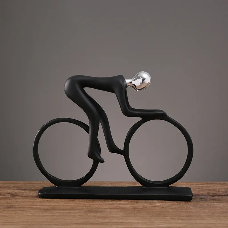 Lisslune | Cyclist Figurine Sculpture