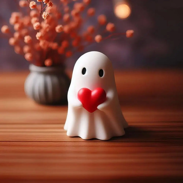 Rynx | Halloween Middle Finger Ghost Decoration Cute Ghost Statue For Home Fireplace Decor Smooth Surface Enhance Festive Atmosphere