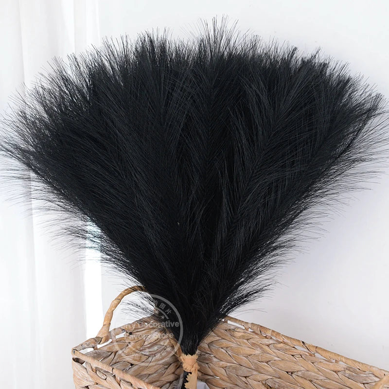 Rynx 15/30pcs Artificial Pampas Grass Bouquet Home Living Room Wedding Party Decoration Artificial Plant 43cm Dried Flower Reed DIY Vase