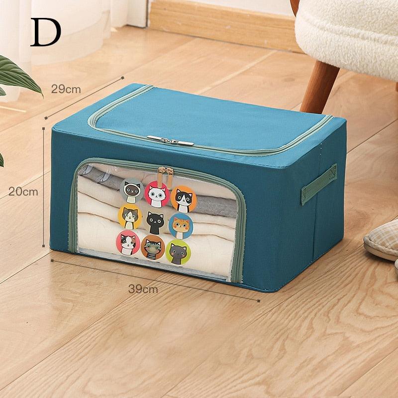 Lisslune | 22L Waterproof Storage Organizer for Clothes & Blankets - Durable Oxford Fabric
