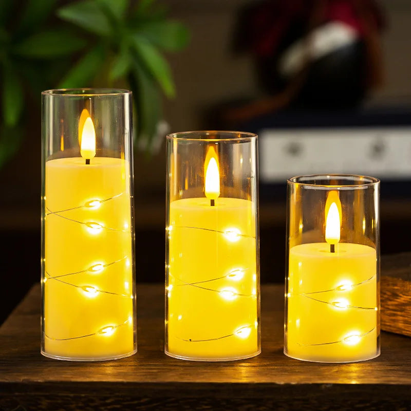Lisslune | LED flameless electronic tea lights battery-operated