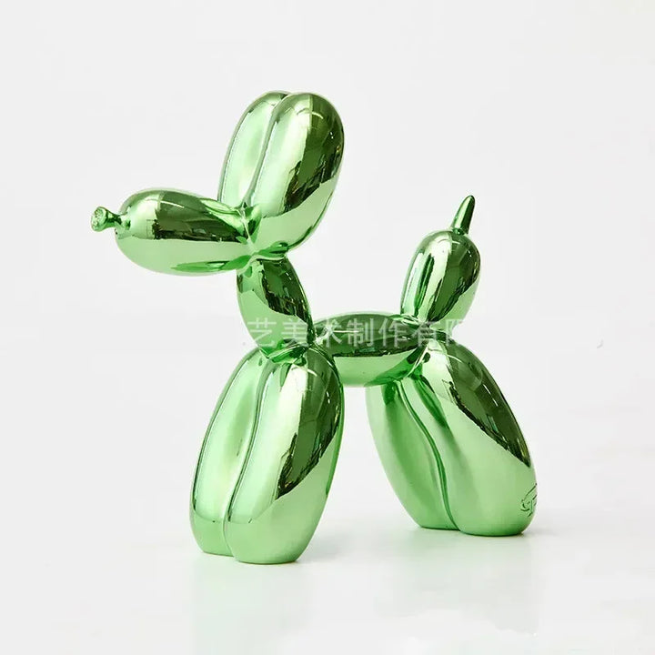 Lisslune | Nordic Balloon Dog Sculpture Resin Animal Ornament Art Sculptures and Figures Craft Home Decoration Room Desktop Accessories