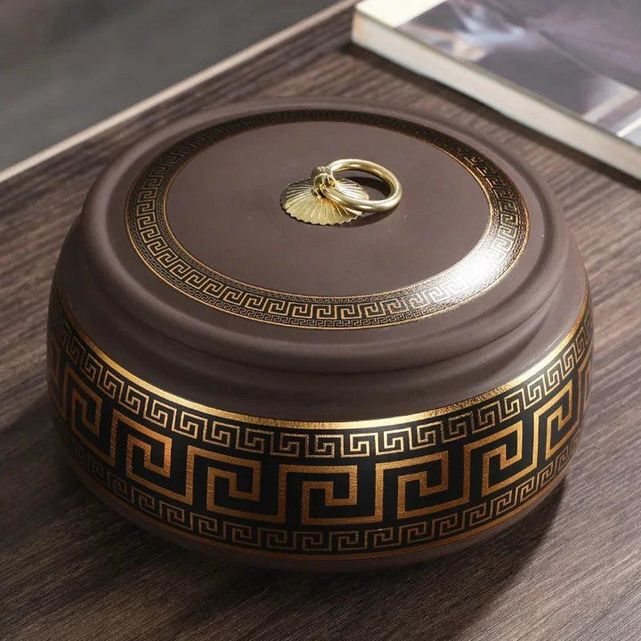 Lisslune | Premium Purple Tone Tea Storage Container for Optimal Pu'er Tea Storage