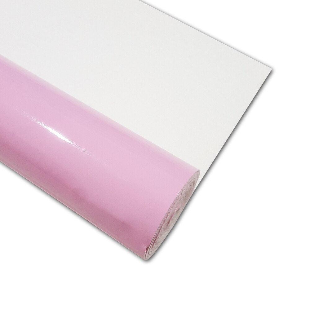 Lisslune | Glossy Pink Faux Leather Creation Roll for Creative DIY Projects