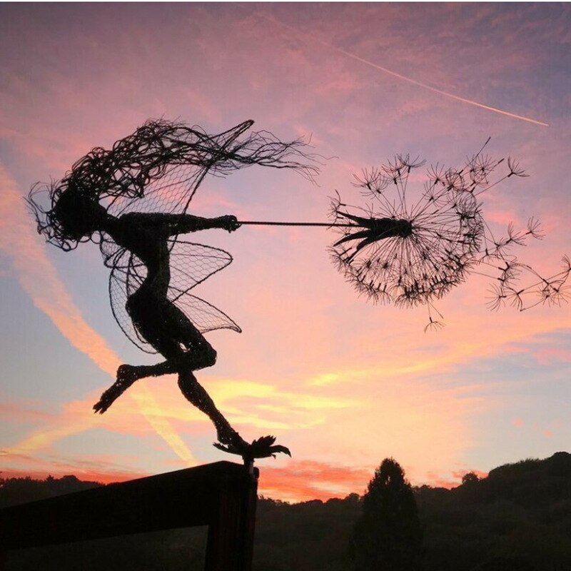 Lisslune | Fairies on a Milk Thread Art Sculpture