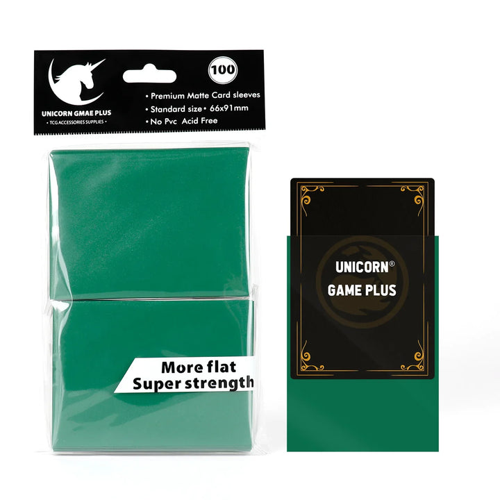 Rynx | 100pcs/set 66x91mm Matte Standard Size Card Sleeves TCG Trading Cards Protector for Tarot Shield Board Games Magic Cover PKM