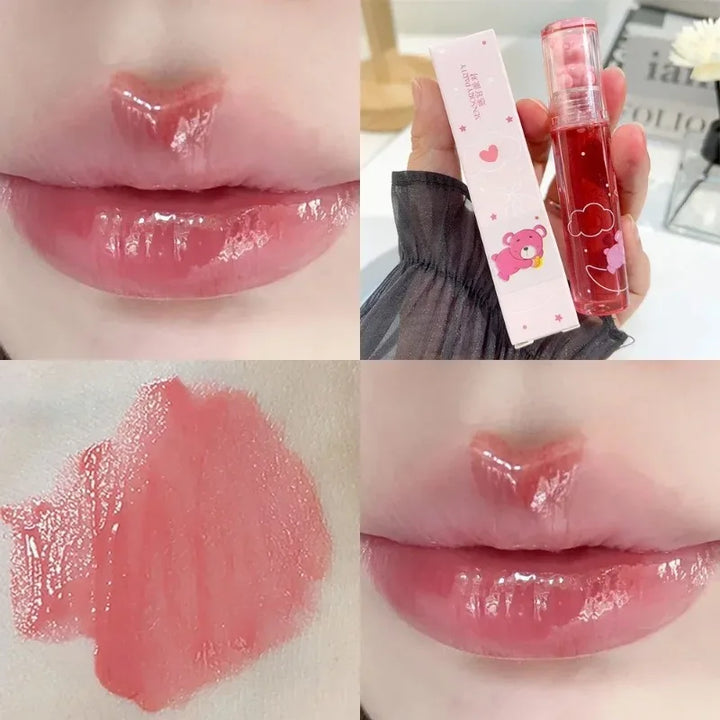 Rynx | Moisturizing Mirror Lip Gloss Long-lasting Crystal Shiny Water-light Lip Lacquer Nude Red Liquid Lipstick Women Lip Makeup Cosmetics
