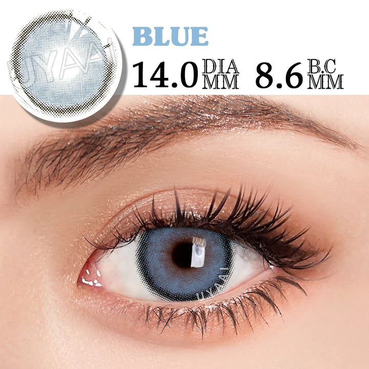 Rynx | 1 Pair of Color Contact Lenses for Naturally Beautiful Pupil Color Lenses Cosmetics Blue Eyes Contact Lenses Fast Delivery