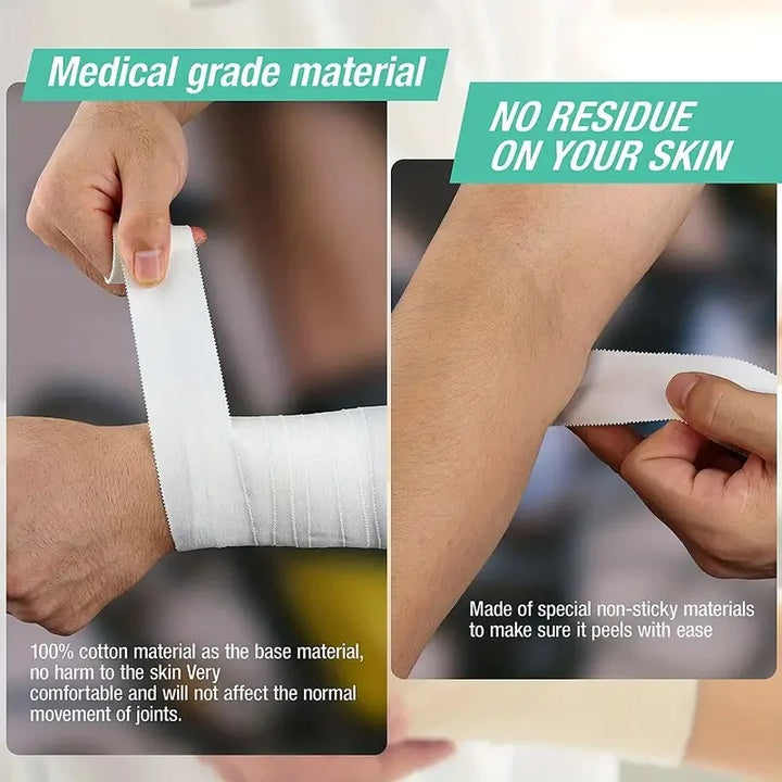 Rynx | Professional Sports Athletic Trainer Tape Sports Care Tape Sports Bandage Non-Sticky Easy to Tear For Sports First Aid Injury Wrap