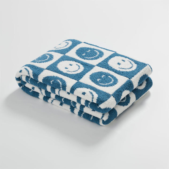 Lisslune | Smiley Checked Blanket