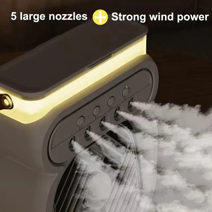 Lisslune | 3in1 Air Cooler LED Night Lamp Humidifier Fan