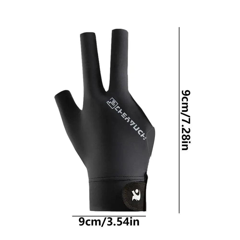 Lisslune | Left-Handed Billiard Glove - Three-Finger Design for Outstanding Performance